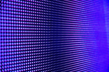Pembe, mavi ve mor tonlu noktalı arkaplan. Soyut tasarım için. Görüntü LED ekranından alındı.