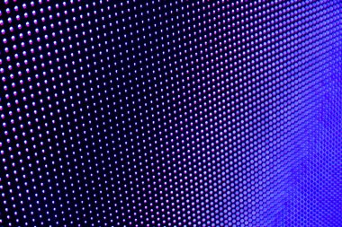 Pembe, mavi ve mor tonlu noktalı arkaplan. Soyut tasarım için. Görüntü LED ekranından alındı.