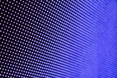 Pembe, mavi ve mor tonlu noktalı arkaplan. Soyut tasarım için. Görüntü LED ekranından alındı.