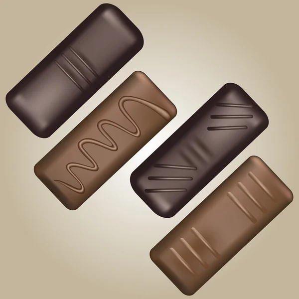 Blackgrould üzerinde çikolatalı pralin