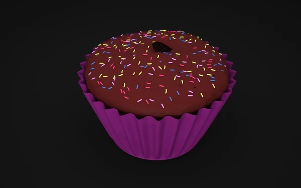 Cupcake foto 3D — Foto de Stock