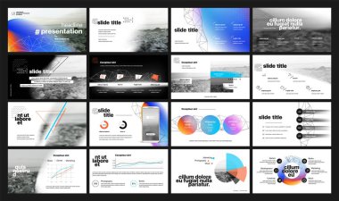 Geometrik Grafik Tasarım Proje Sunumu. Infographic Kaydırma Şablonu. Sunum, Flyer ve Broşür, SEO, Pazarlama, Webinar İniş Sayfa Şablonu, Web Sitesi Tasarımı, Banner.