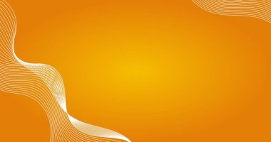 Tasarımınız için soyut turuncu dalga arkaplan vektörü illüstrasyon grafiksel kavramı