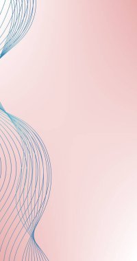 Pastel renk vektör illüstrasyonunda düz çizgileri olan soyut arkaplan