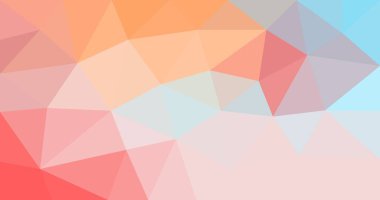 Tasarımınız için turuncu soyut çokgen modern çokrenkli arkaplan çizimi