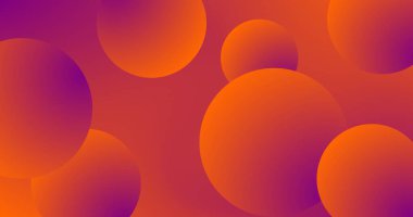3d küreli soyut arkaplan Pembe turuncu renkler Uzayı Kopyala