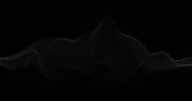 Parçacıkların coğrafya dalgası Büyük veri ızgarası görselleştirme gelecekçiliği