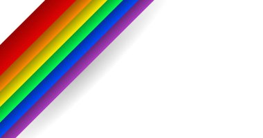 Arka planda Gökkuşağı Gurur Bayrağı ile metin Vektörü Resimleriniz için boşluk