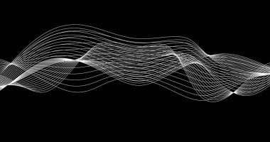 Teknoloji Konsepti için ses dalgaları ile soyut arkaplan