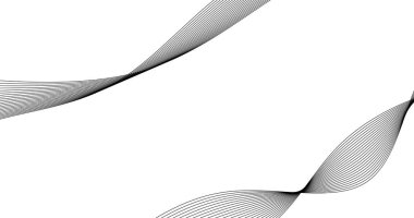 Modern iş tasarımı için beyaz arkaplan illüstrasyonunda sıklık gri dalgası Teknoloji sunumu için fütürist duvar kağıdı unsuru