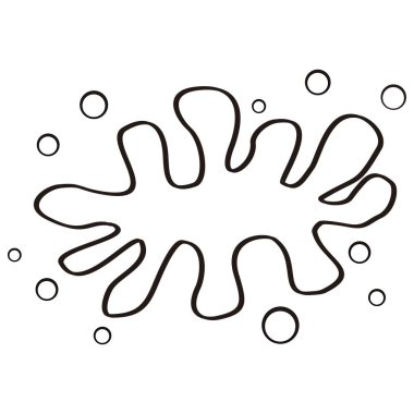 mürekkep lekesi simgesi tasarımı
