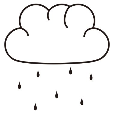 Yağmur bulutu simgesi tasarım