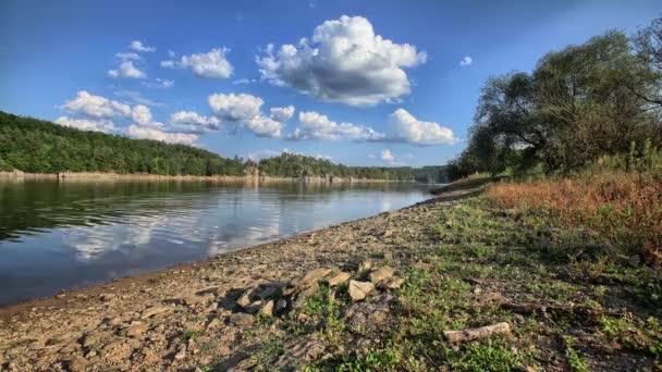 Beautiful Nature Czech Republic Lake Time Lapse — Stock Video