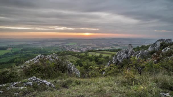 Time Lapse Beau Paysage Rocheux Dans Plava Protected Landscape Area — Video