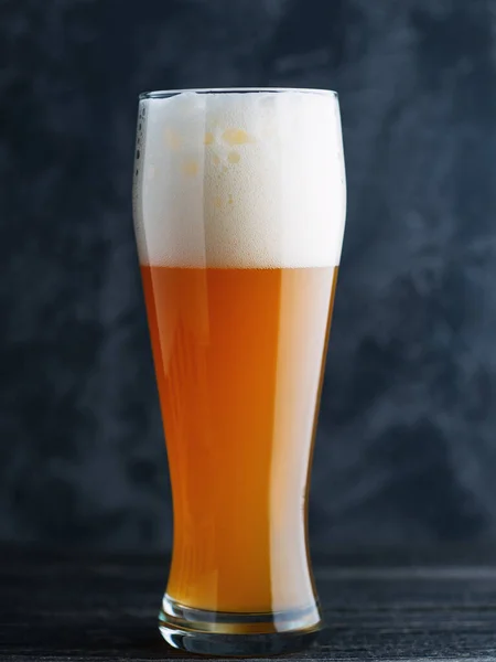 Склянка Пива Нефільтрованих Пшеничних Суден — стокове фото