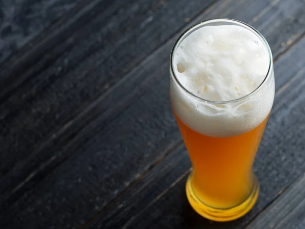 Wheat Unfiltered Beer Glass Close — Stock Photo, Image