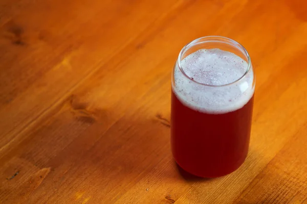 Sommerrotes Craft Beer Sour Ale Stilvolles Glas Form Einer Dose — Stockfoto