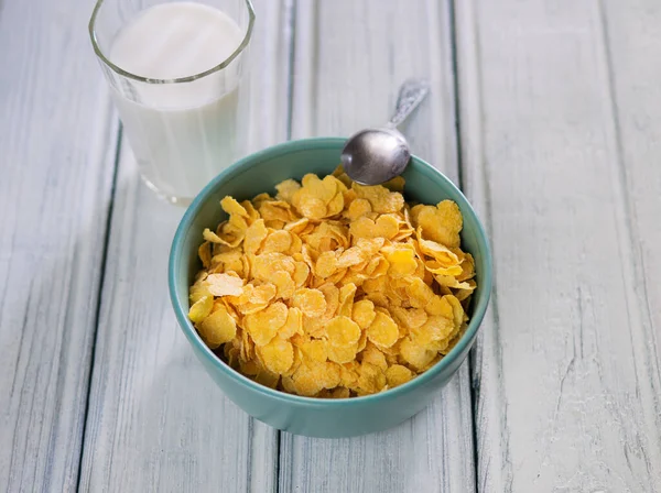 Corn Flakes Breakfast — Stock Photo, Image
