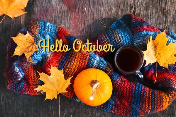 Draufsicht Auf Eine Tasse Heißen Espressokaffee Der Auf Einem Bunt — Stockfoto