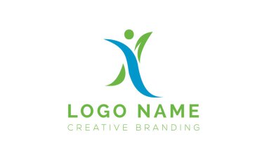 Markalaşma ve Kimlik İçin Minimalist X Logosu.