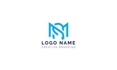 Minimalist SM Logo for Branding and Identity.
