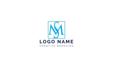 Minimalist SM Logo for Branding and Identity.