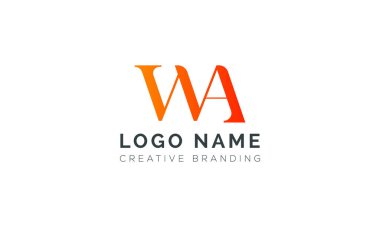 Minimalist WA Logo for Branding and Identity.