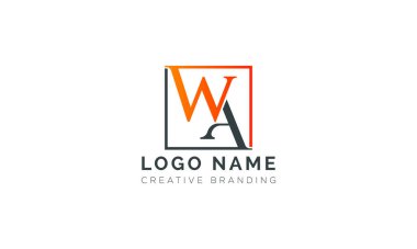 Minimalist WA Logo for Branding and Identity.