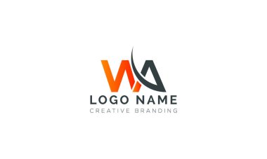 Minimalist WA Logo for Branding and Identity.