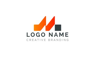 Markalaşma ve Kimlik İçin Minimalist M Logosu.