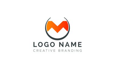 Markalaşma ve Kimlik İçin Minimalist M Logosu.