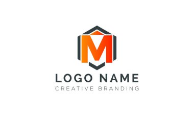 Markalaşma ve Kimlik İçin Minimalist M Logosu.