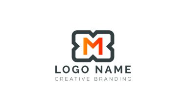 Markalaşma ve Kimlik İçin Minimalist M Logosu.