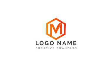 Markalaşma ve Kimlik İçin Minimalist M Logosu.