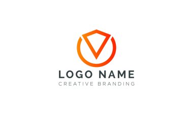 Markalaşma ve Kimlik İçin Minimalist V Logosu.