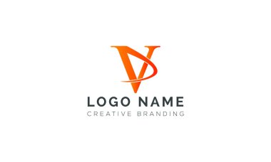 Markalaşma ve Kimlik İçin Minimalist V Logosu.