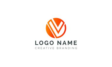Markalaşma ve Kimlik İçin Minimalist V Logosu.
