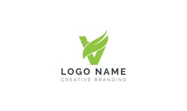 Markalaşma ve Kimlik İçin Minimalist V Logosu.