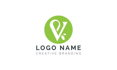 Markalaşma ve Kimlik İçin Minimalist V Logosu.