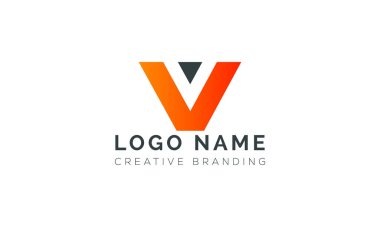 Markalaşma ve Kimlik İçin Minimalist V Logosu.