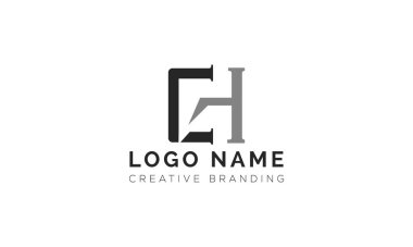 Minimalist CH Logo for Branding and Identity. clipart svg vector 