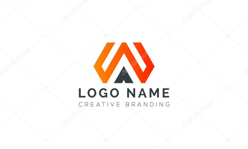 Minimalist WA Logo for Branding and Identity.