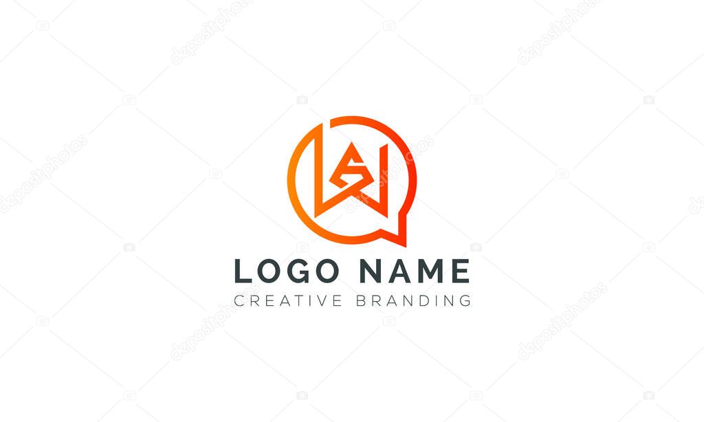 Minimalist WA Logo for Branding and Identity.
