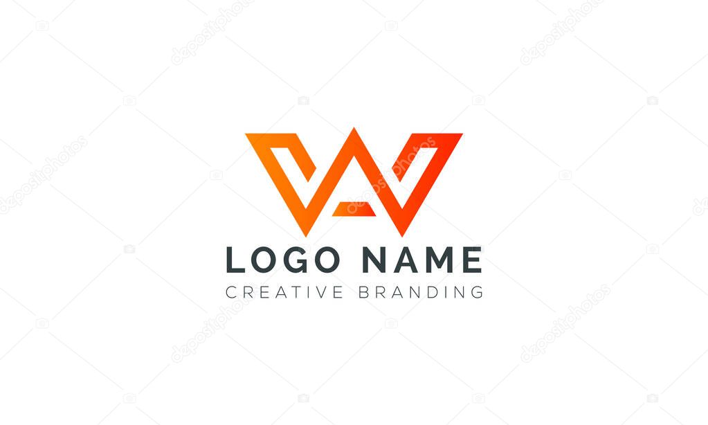 Minimalist WA Logo for Branding and Identity.