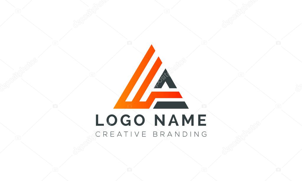 Minimalist WA Logo for Branding and Identity.
