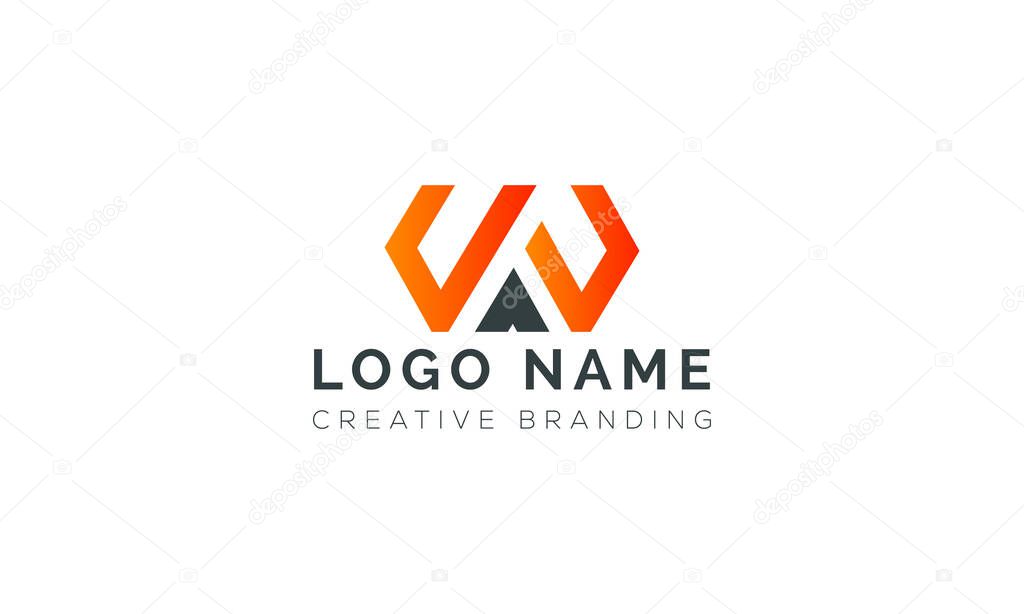 Minimalist WA Logo for Branding and Identity.