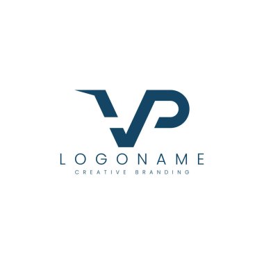 Minimalist VP Logo for Branding and Identity. clipart svg vector 