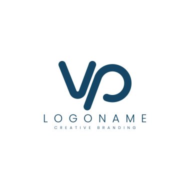 Minimalist VP Logo for Branding and Identity. clipart svg vector 