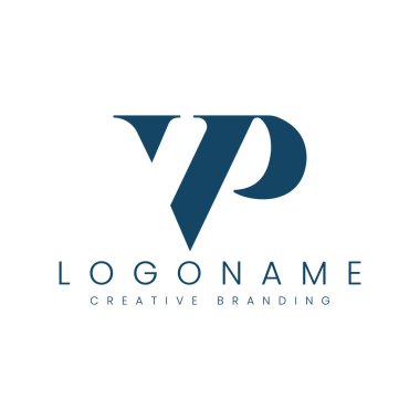 Minimalist VP Logo for Branding and Identity. clipart svg vector 
