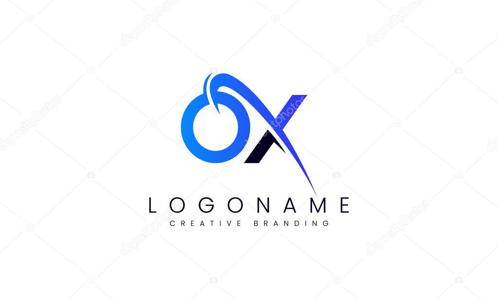 Minimalist OX Logo for Branding and Identity.